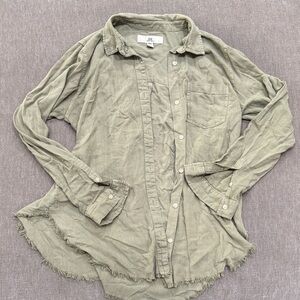 Thread & Supply Sage Green Linen Shirt